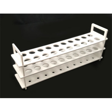 test-tube-rack-white-and-clear-abs-polymer-20-holes test-tube-rack-white-and-clear-abs-polymer-20-holes