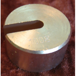Slotted Mass, Slotted Weight, 100 Grams, For Aluminium Hanger