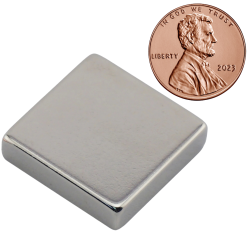 Neodymium Magnet, Square, 1 X 1 Inch
