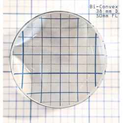 Lenses Spherical, Bi-Convex, 38mm Diameter 50mm