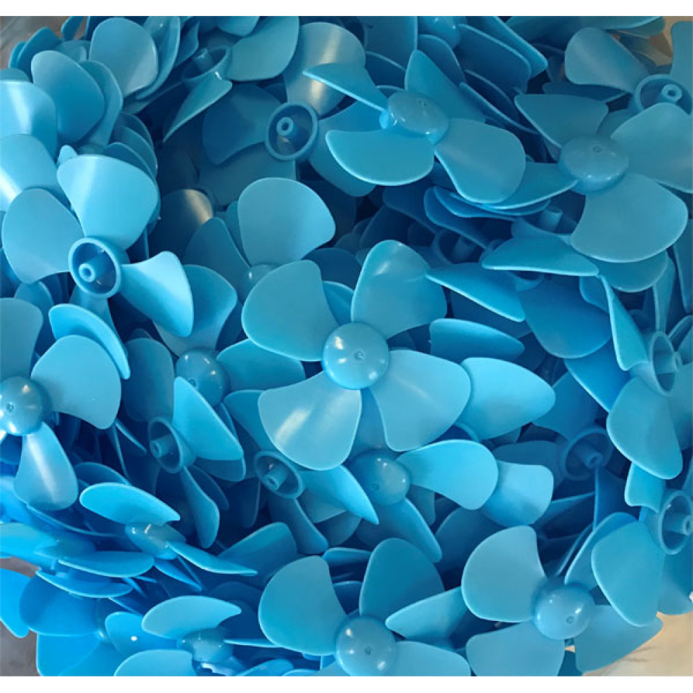 Four Blade Propellers With 56 Mm Diameter, Blue