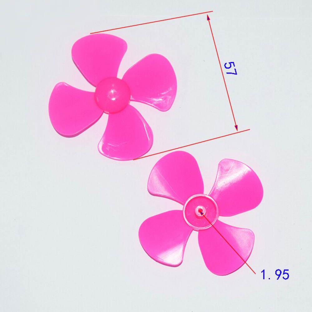 Four Blade Pink Propellers With 56 Mm Diameter, Pink