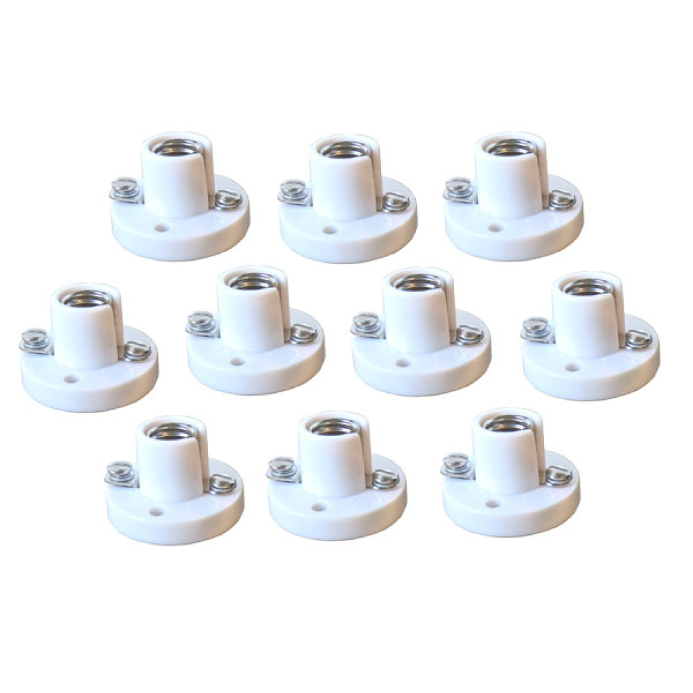 Lamp Holder, White Color (Miniature Base, Bulb Socket)