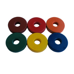 Ring Magnets, Set Of 6, Painted