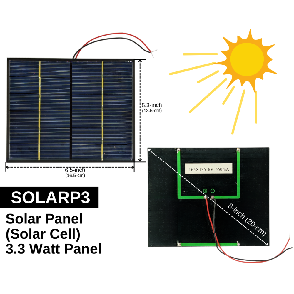 Solar Panel (Solar Cell) 3.3 Watt