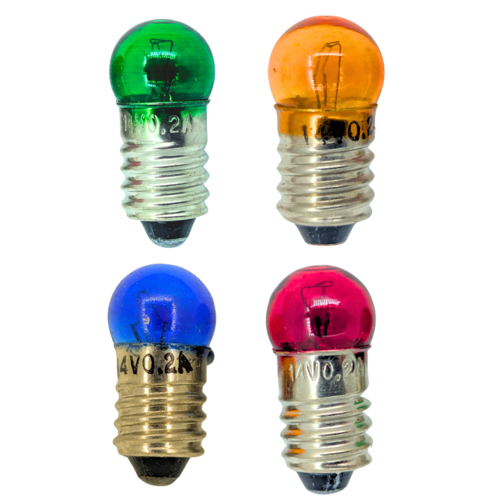 Red Light Bulb, E10, 6V-14V, 0.2A