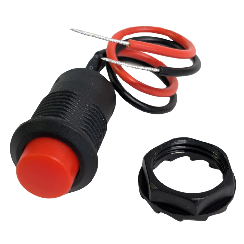 Mini Push Button Switch - Red