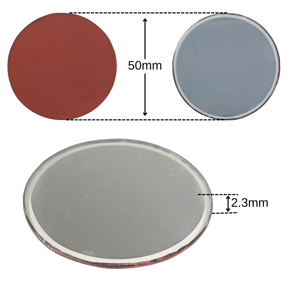 Mirrors, Spherical, Convex Diameter 50 mm; Focal Length 100 cm