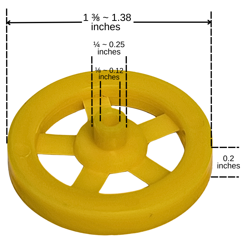 Plastic Front Wheels 1/8
