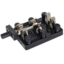 Knife Switch, DPDT, with Black Knobs