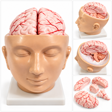 Human-Head-and-Brain-Model-with-Arteries-Life-Size-9-Parts
